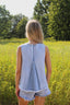 Two-Tone Denim Top