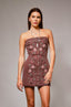 Plum Petal Mini Dress