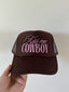 Kiss Me Cowboy Trucker Hat