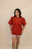 Wine Blouse