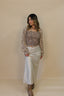 Champagne Satin Skirt