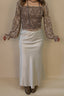 Champagne Satin Skirt
